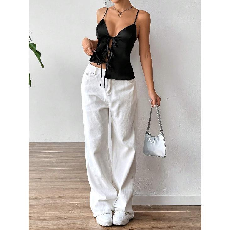 New Summer Casual Temperament Slim Fit Sexy Vest T-Shirt Sleeveless Suspender Versatile Top Strapless Women