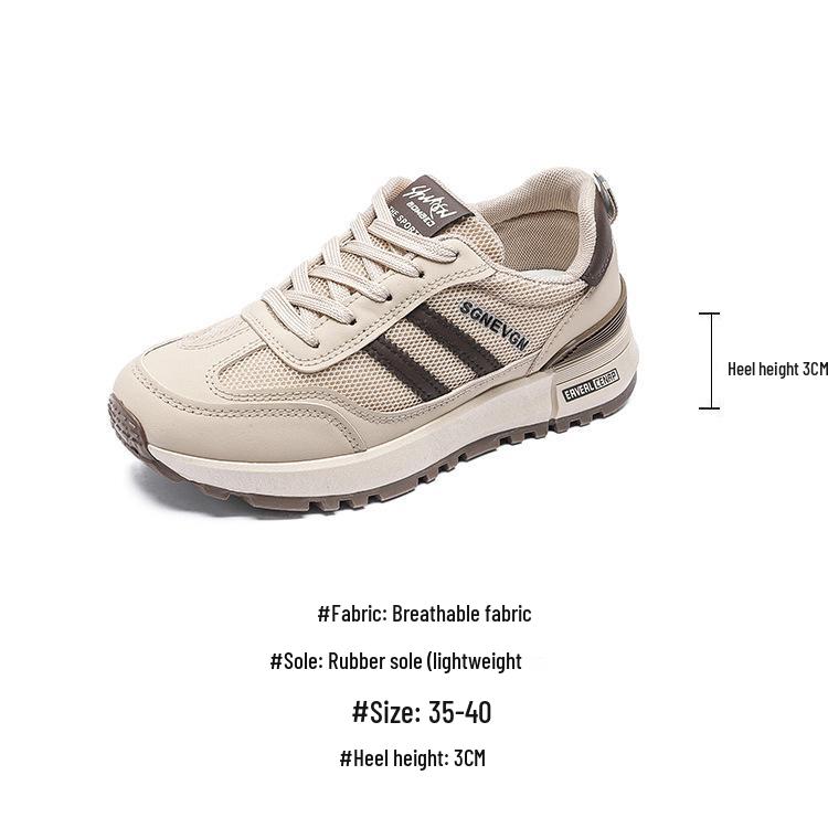Women's Breathable Korean-Style Retro Running and Travel Shoes