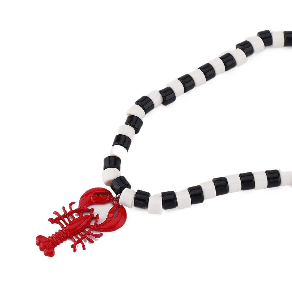 Neck Jewelry Lobster Pendant Necklace Shell Holiday Beach Necklace Bohemia Beaded Necklace  Party