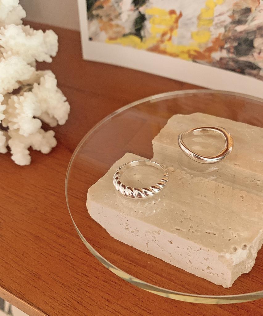 Code.H (Silver 925) Wave Bold Ring