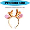 Soft Nonslip Reindeer Antlers Deer Horn Headwear For Kids And Adults Holiday Costume Accessories Headdress Props