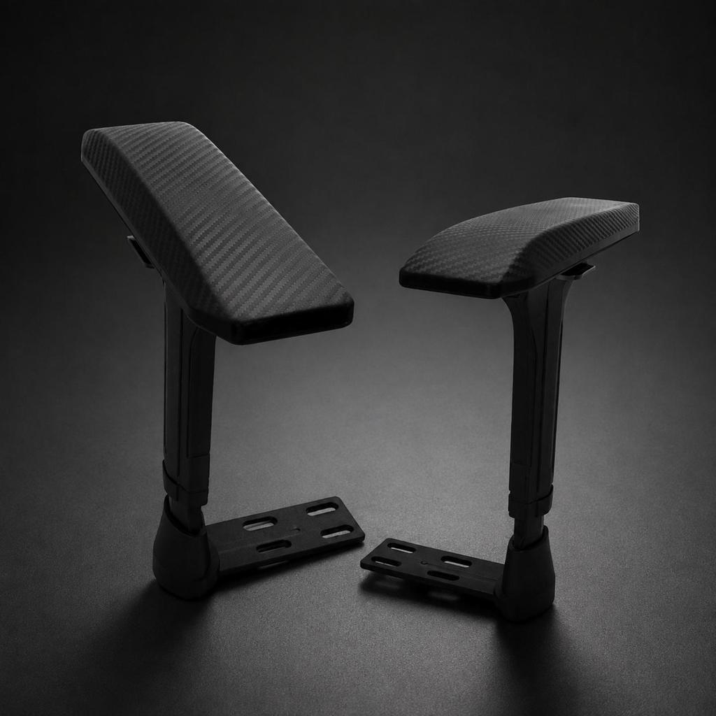 axis Adjustable Office Chair Armrest Sturdy Ergonomic with Mounting Base for Digital