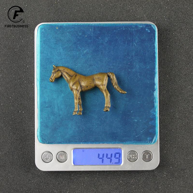 Vintage Copper Animals Arabian Horse Wild War Horse Courser Figurines Desk Ornament Home Decoration Accessories Brass Craft