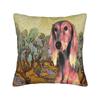 Mini Schnauzer Dog Van Gogh Starry Night Pillowcase Polyester Cushion Cover Decorations  Pillow Case Cover Sofa Square cm