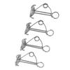 4Pcs Awning Anchors Rope Tightener Deck Anchor Peg Spiral Tent Stakes for Camping Boat Hiking