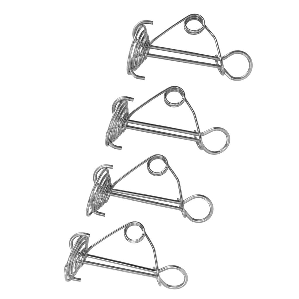 4Pcs Awning Anchors Rope Tightener Deck Anchor Peg Spiral Tent Stakes for Camping Boat Hiking