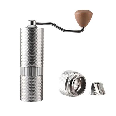 Coffee Space RRG-109 Manual Coffee Grinder with Internal Coarseness Adjustment, Conical Blade, 7 High-Hard Stainless Steel Blades, Smooth Grinding,
