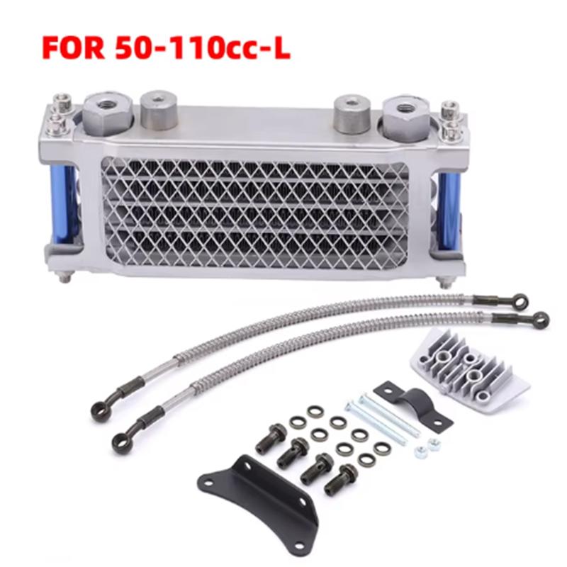 Oil Cooling Cooler Radiator Oil Cooler Set Motorcycle For 50 70 90 110 125 140cc Dirt Bike Monkey Bike DAX Pocket Bike ATV Moto