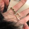 Hepburn Style Fashion Pearl Zir*****pen Ring Women's Niche Design Index Finger Ring Personalized Jewelry Women
