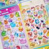 Nekoni 3D Relief Cartoon Food Fruits Stickers Set For Scrapbooking Diy Journal Cute Stationery Decals