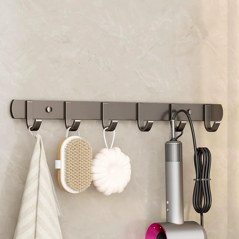 Gray Towel Hanger Clothes Hat Hook Row Vintage Robe Hook Bathroom Robe Hook Bath Hardware Set Kitchen Hanger