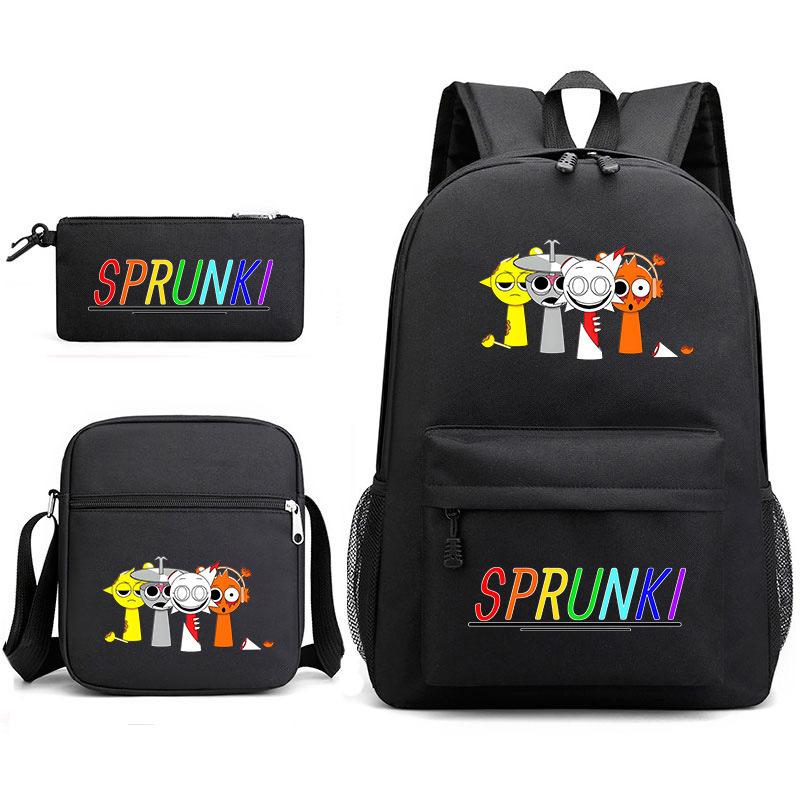 School bag rhythm box-sprunki heat transfer versatile college student large capacity travel backpack D