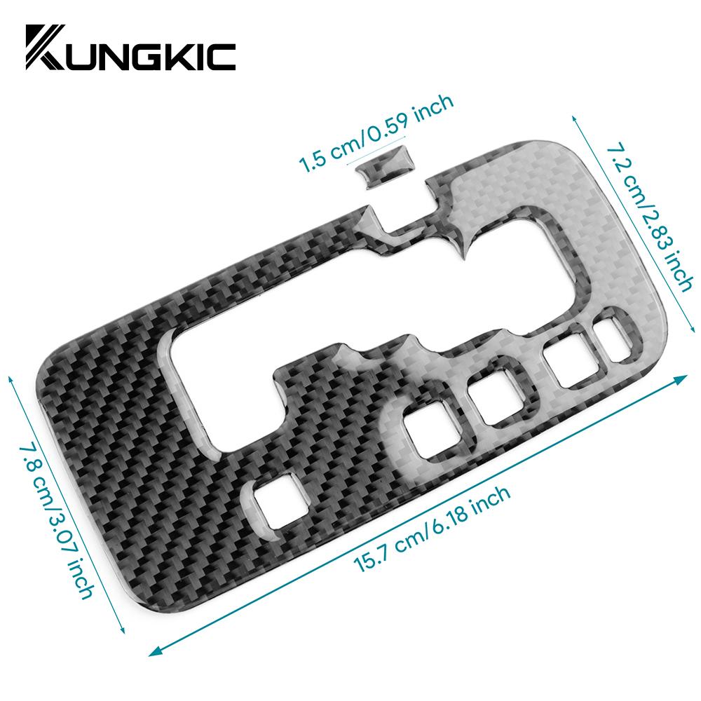 Carbon Fiber Style Gear Shift Collar Trim for Jeep Wrangler JK JKU 2011-2017