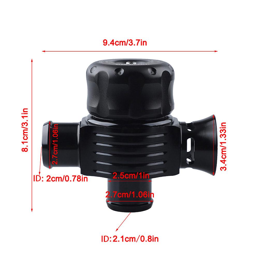 Universeller 25mm Doppelanschluss Aluminium Splitter Dump Blow off Turbo BOV Ventil für VAG 1.8T Motor Leistungsmodifikation
