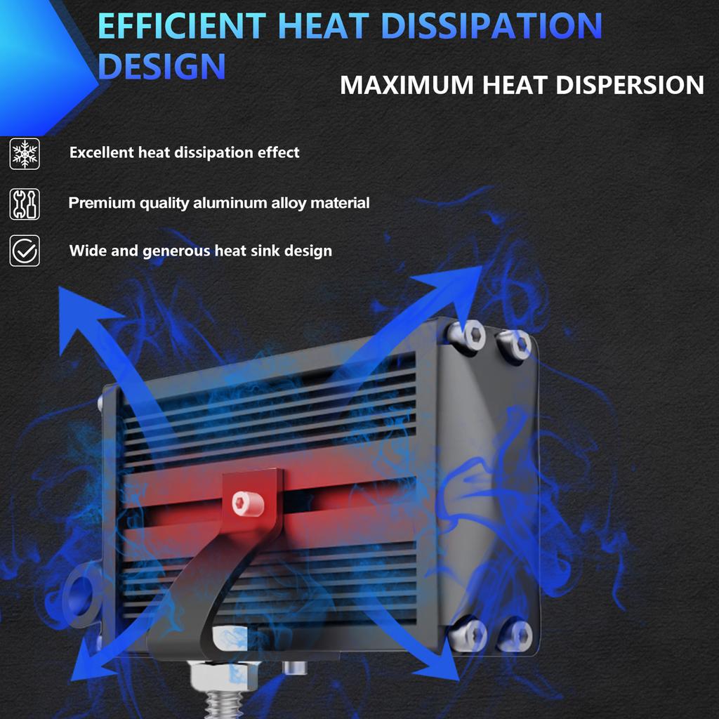 7 Inch LED Work Light 144W 6000K Waterproof Driving Lights for Off-road Vehicles Trucks ATV UTV 2pcs