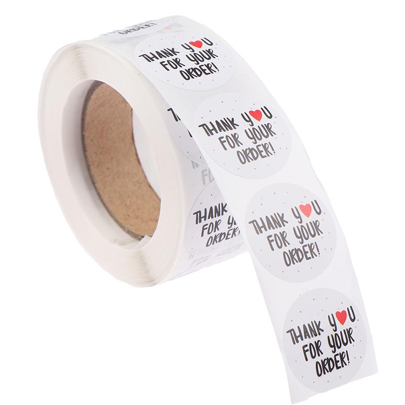 Rolă de 1 inch Autocolant de etanșare pentru mulțumire Autocolant de decorare manuală