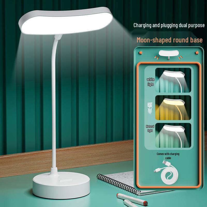 Multi-color Eye Protection Clip-on Desk Lamp with Touch Charging and Long Battery Life