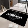 Barber Shop Sign Floor Mat Graphic Printed Flannel Doormats for Bathroom Kitchen Entrance Carpet Home Decor