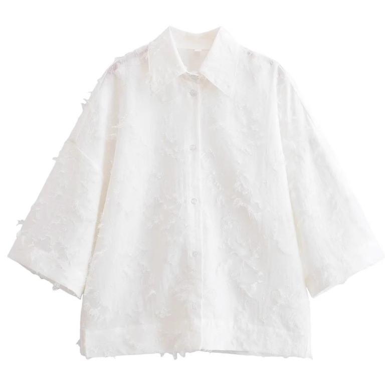 European Style Womens Shirt And Mini Skirt Set With Cotton And Polyester For Casual Streetwear