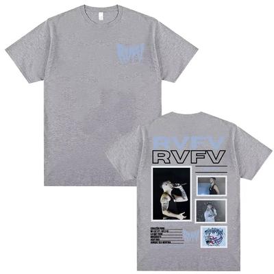 Rapper RVFV Eltiburón Tour 2025 Merch T Shirts Harajuku Vintage Short Sleeve T-shirt Men Women High Quality Casual Loose T Shirt#Color