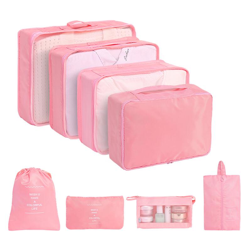 Twill Wasserdichtes 7-teiliges Reiseaufbewahrungsbeutel-Set - Hochwertige Gepäckorganizer für Geschäftsreisen