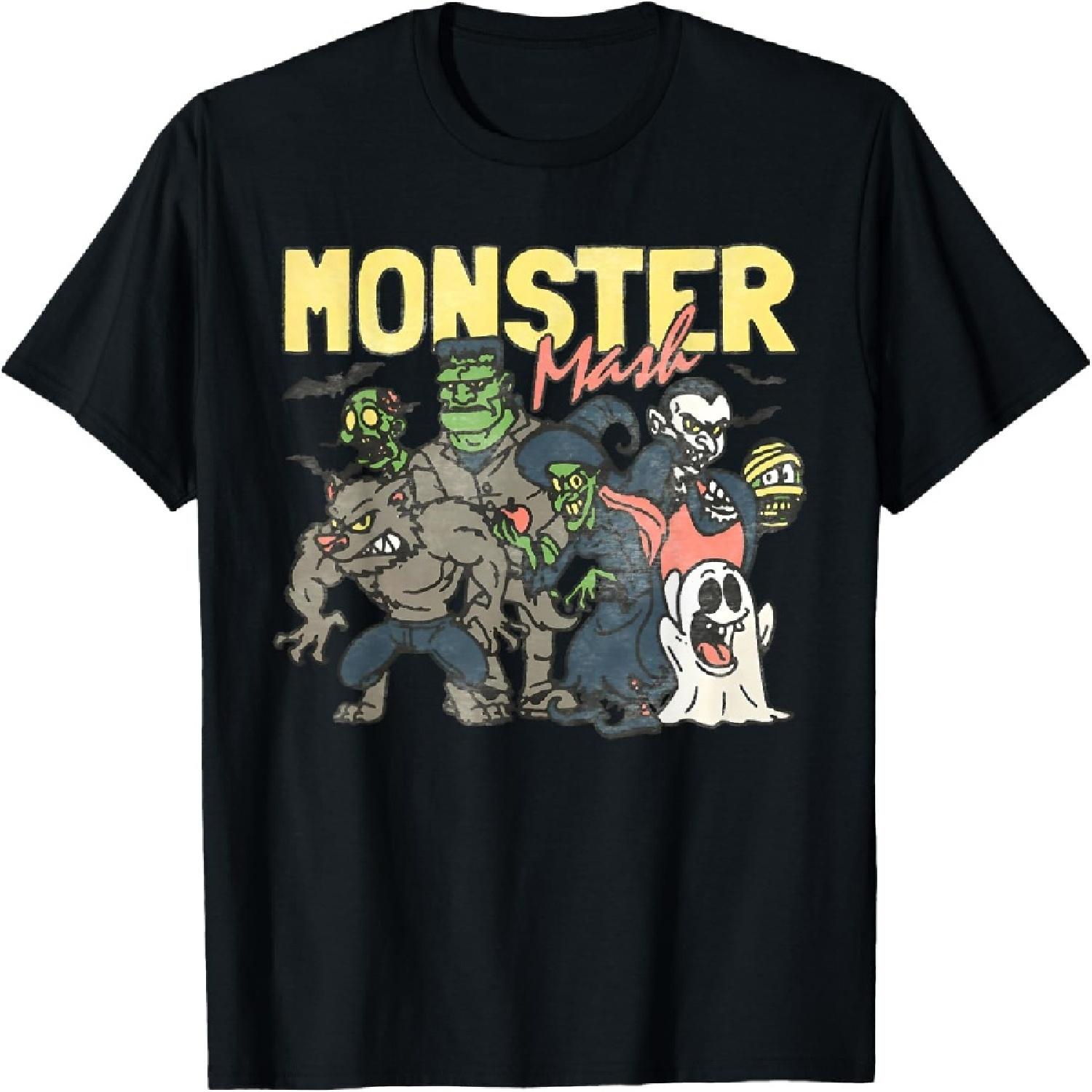 

Monster Mash Happy Halloween Spooky Season Trick Or Treat T-Shirt XXXXXL різнокольоровий