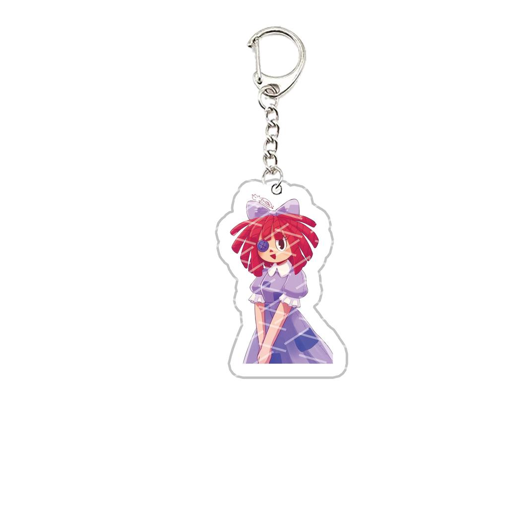 Acryl De Verbazingwekkende Digitale Circus Sleutelhanger Pomni Jax Ragatha Gangle Kinger Sleutelhanger Sleutelketting voor Accessoires Tas Fans Cadeau