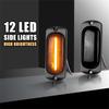 10Pcs 3.5" Amber 12 LED Marker Lights Clearance Side Light Smoke For Truck Trailer RV