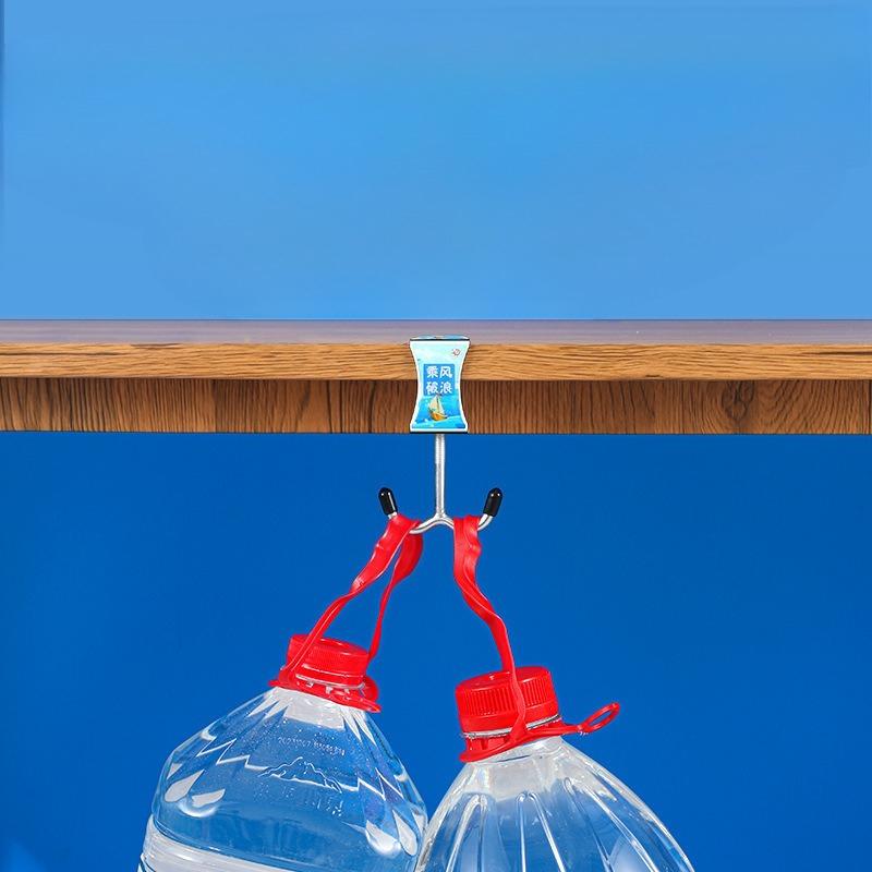 Schoolbag Hook, Adjustable and Detachable At The Edge of The Desk, No Need for Drilling, Horizontal Bar, Double Hook, Student Desk Edge Hook