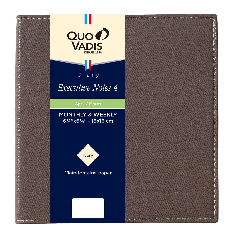 

QUOVADIS Diary Executive Notebook 4/Club 16x16cm Marron Glace qv60202mr