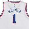 Nike Kids Philadelphia 76ers James Harden Letter Print Sleeveless Sports Basketball Jersey Kids Tops White 3Z2B7BZ1P-76RJH