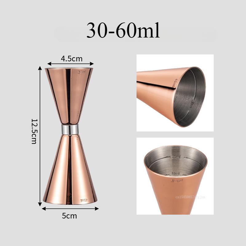 Double-head Stainless Steel Wine Glass with Graduated Cocktail Bar Measures Bar Tools Bar Bartending Tool Set  Mixer Portatil