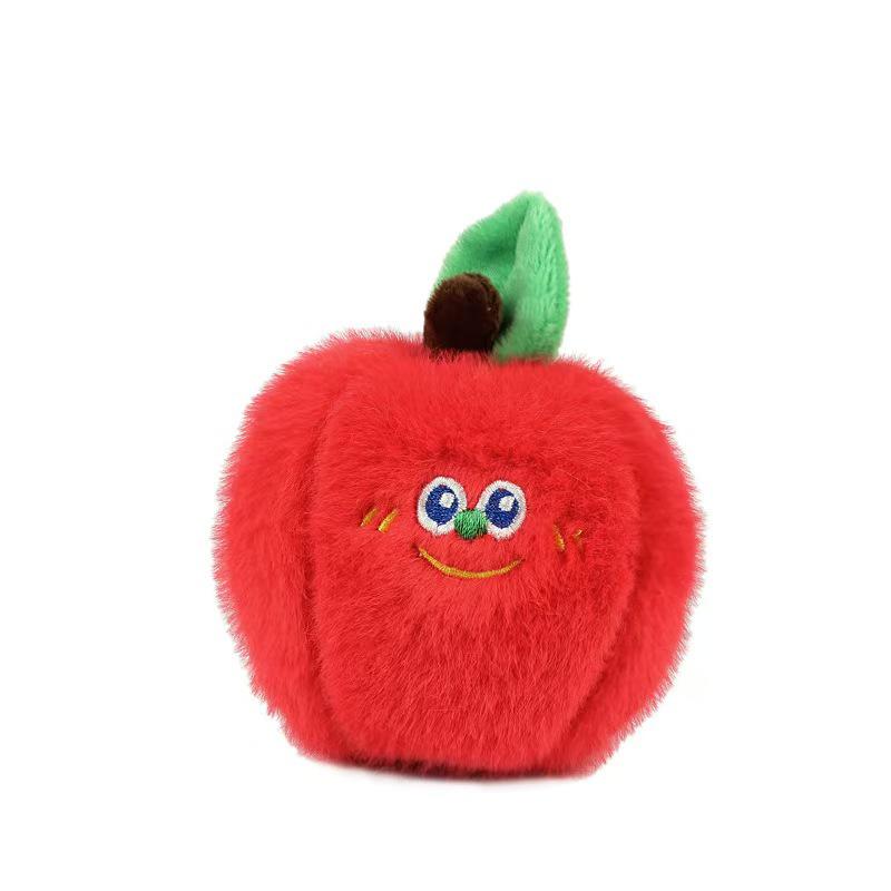 Fruit & Veggie Plush Keychain: Durian, Watermelon, Banana Charms for Kids