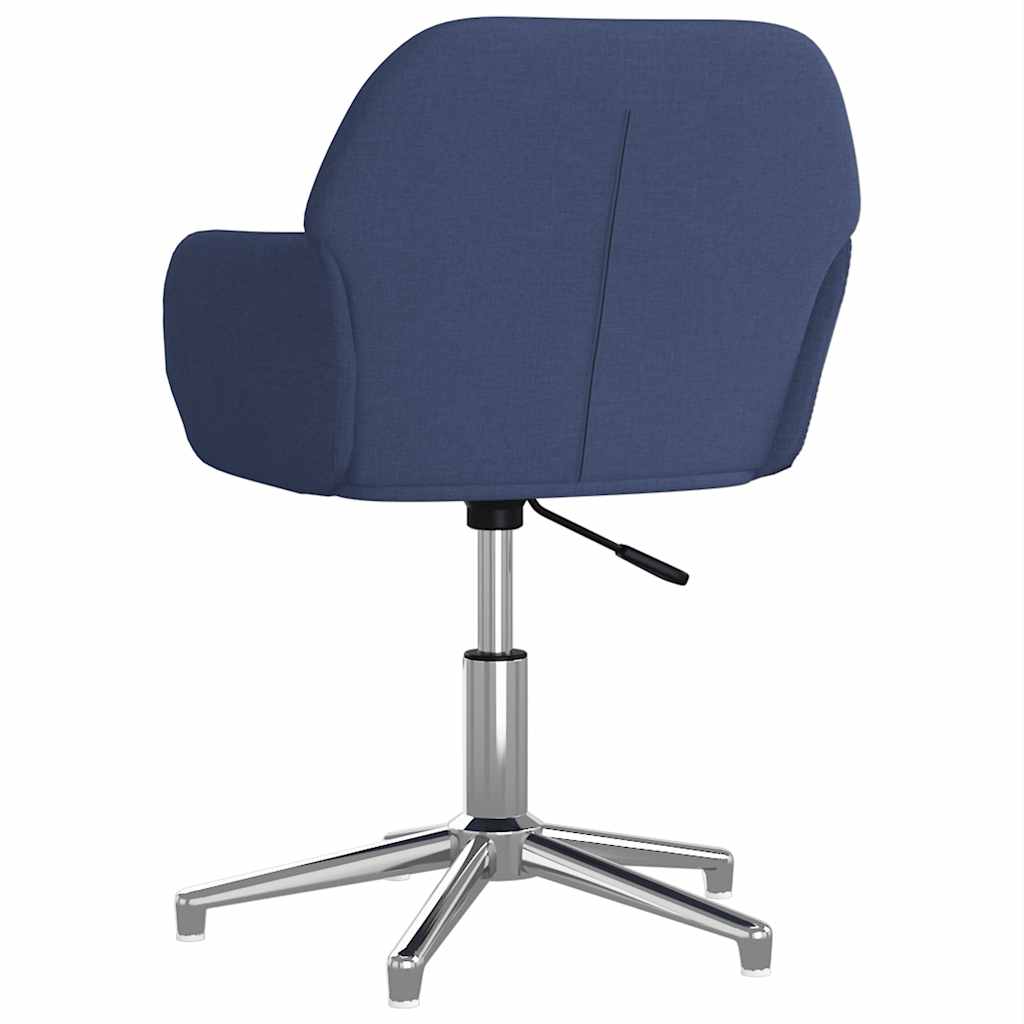 Office Chair Swivel Blue Fabric