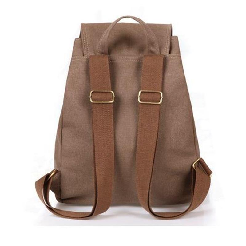 Rucksäcke mit hoher Kapazität, Damen-Outdoor-Reisetasche aus Segeltuch, Retro-Trend-Schulrucksack für College-Modestudenten