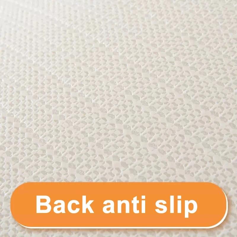 18D Memory Foam 3-Piece Non-Slip Mat Set | Bathroom Absorbent + Living Room/Bedroom Multi-Use | Machine Washable Quick-Dry