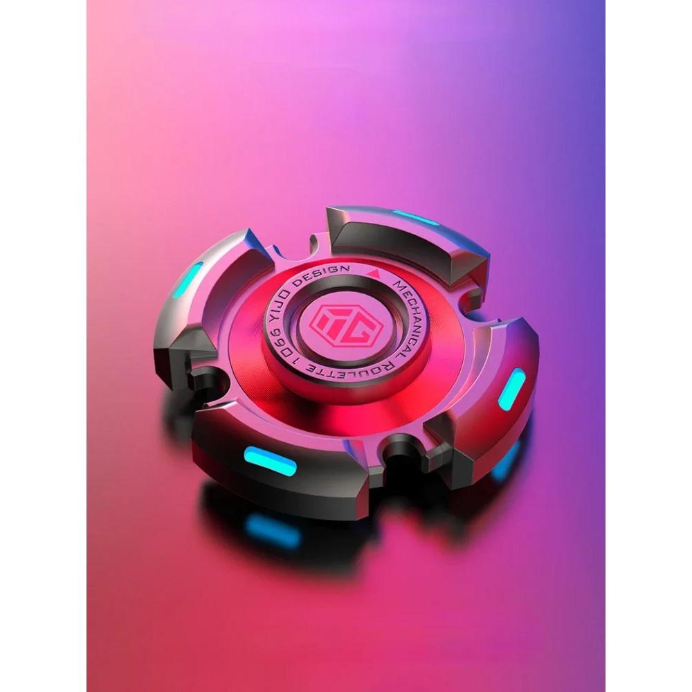Fidget Spinner Alloy Luminous Light Hand Gyroscope Stress Toys R188 Silent Bearing STARRY SKY for Adults Male Christmas Gift