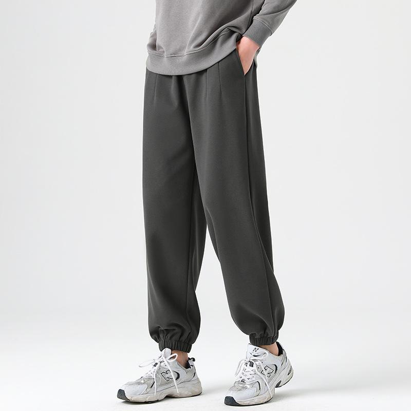 Uncle Radish Casual Sweatpants Women's Autumn and Winter Sickle Pants High Waist Loose Couple Large Size Women's Wide Leg Pants