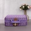 Portable Travel Toiletry Makeup Bag Woven Ratton Gift Box Cosmetic Organizer Large Capacity for Women Girls