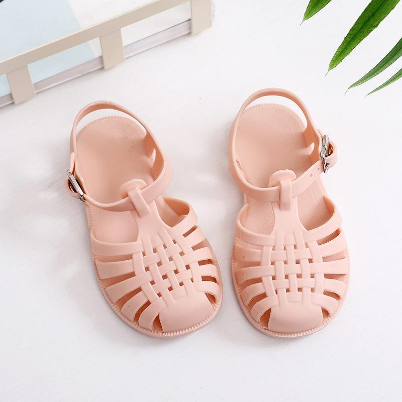 Summer Children Sandals Baby Toddler Soft Non-slip Princess Shoes Kids Beach Sandals Roman Sandals Anti-slip