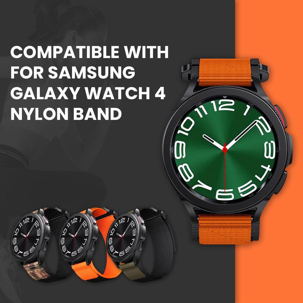 20/22MM Nylon Woven Strap for Huawei GT3/4 & Samsung Watches - Tactical Outdoor Sports Band
