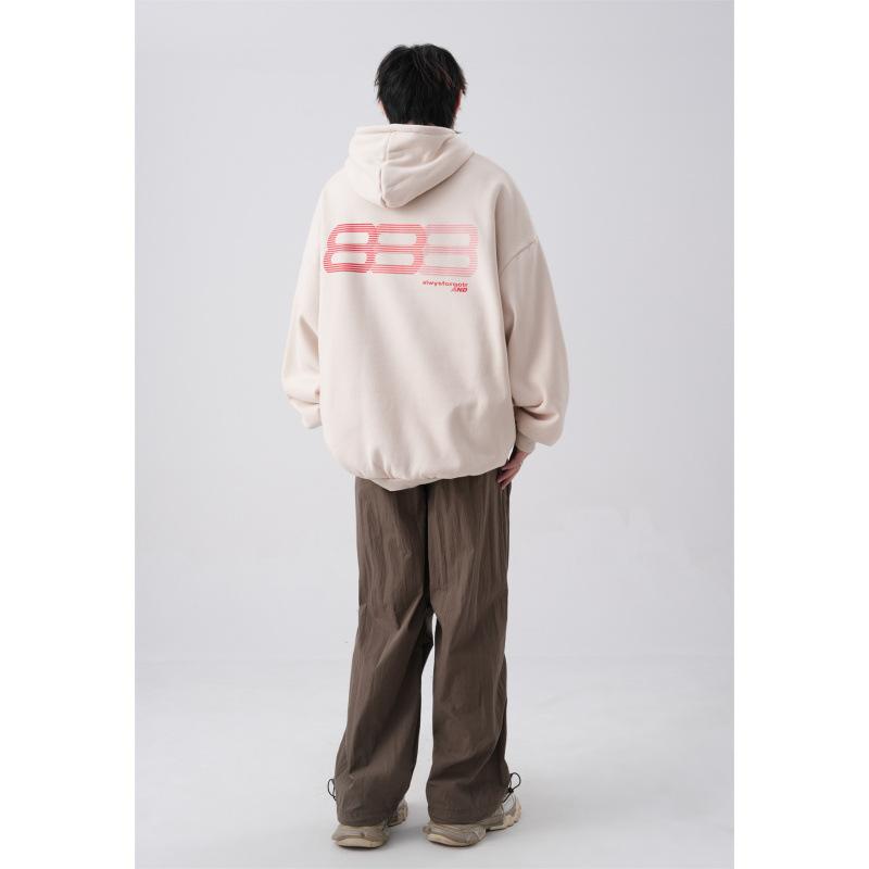 Pánský svetr s kapucí Podzimní černý kabát Pohodlný střih Párová volnočasová mikina s kapucí