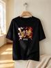 Unisex Tshirt One Piece Luffy Ace Printed Cotton Casual Fashion Top