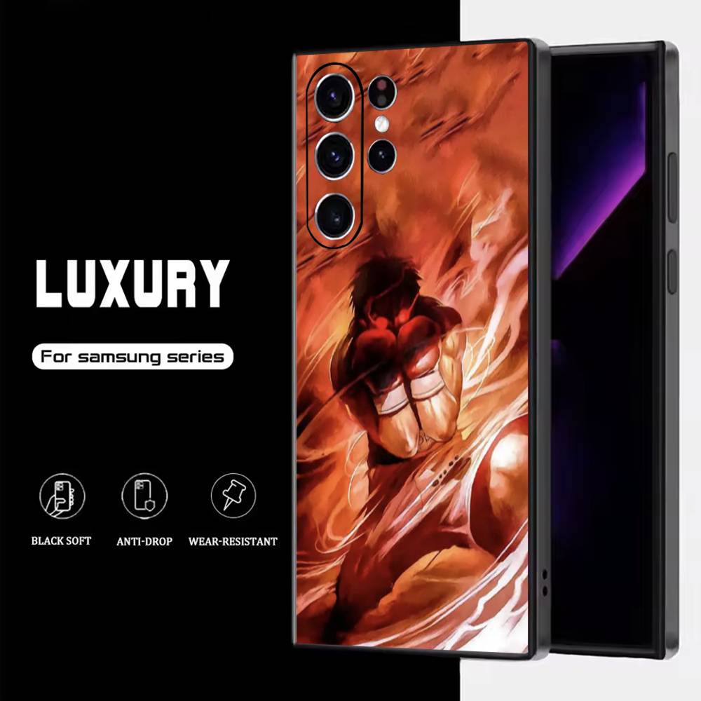 

Boxing H-Hajime no Ippo Phone Case For Samsung S25,S24,S23,S22,S21,S20,S10,Ultra,Plus,Lite,FE,Soft Silicone Black Cover Samsung S225G