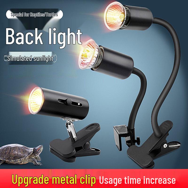 Turtle Basking UVB Heating Lamp with Constant Temperature Holder 1x 75W sunbathing lamp