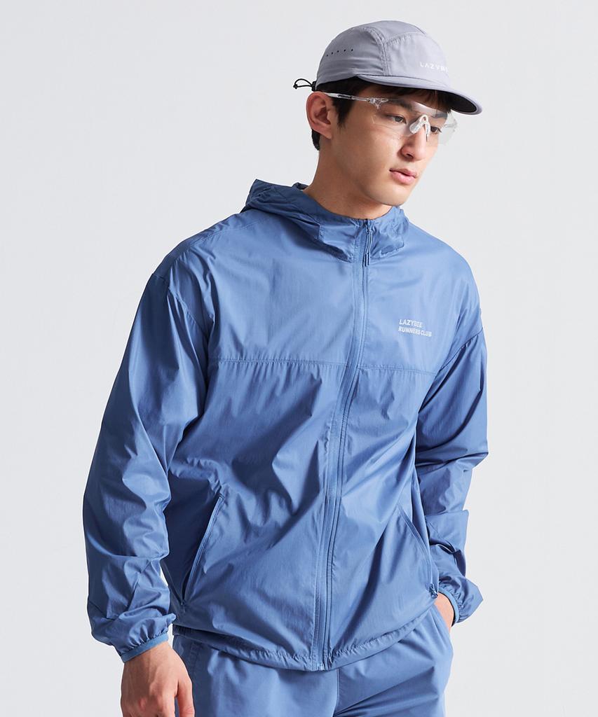 Lazybee [Summer] Ultralight Packable Air Glide Reflect Windbreaker Jacket W Blue
