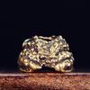 Vintage Brass Toad Charm Bead For EDC Paracord Bracelet DIY Jewelry Making Supplies