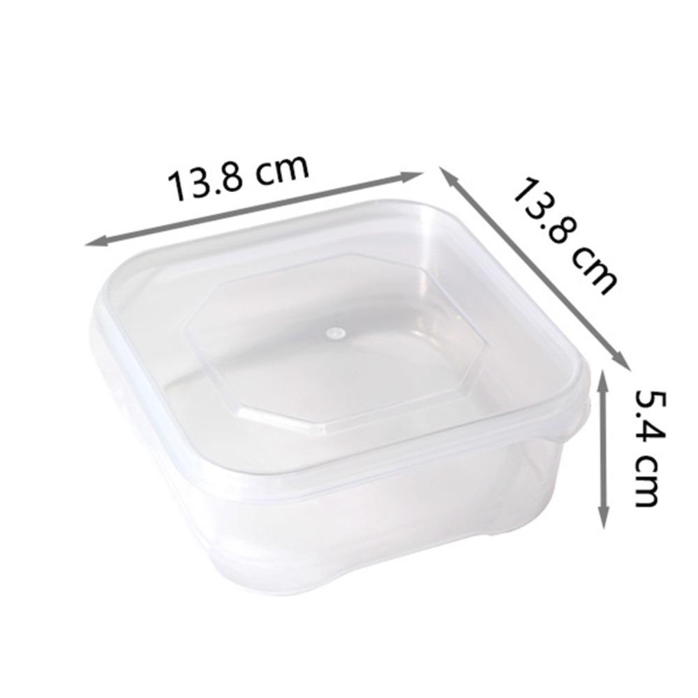 

Easy Seal Fresh-keeping Box Plastic Food Dispensers Box Simple Storage Box Kitchen Transparent Lid 650ML