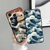 Funda Phone Cover Case for Apple iPhone 17 Pro Max Air 14 11 16 15 Pro 7 8 13 XR XS MAX 12 Cartoon Wave