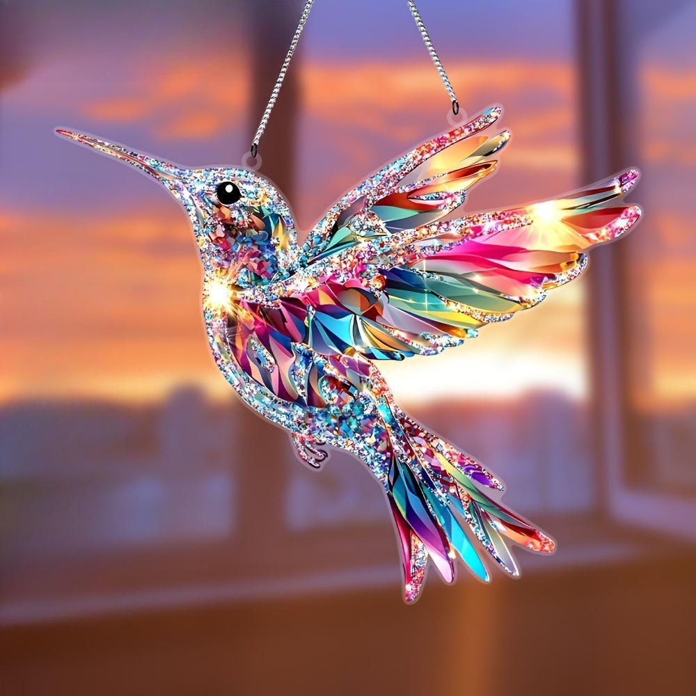 

Acrylic Hummingbird Suncatcher - Light - Catching Window Decor, Novelty Home Decor, Party Living Room Bookshelf Entryway Home, Acrylic Decor 17*20cm